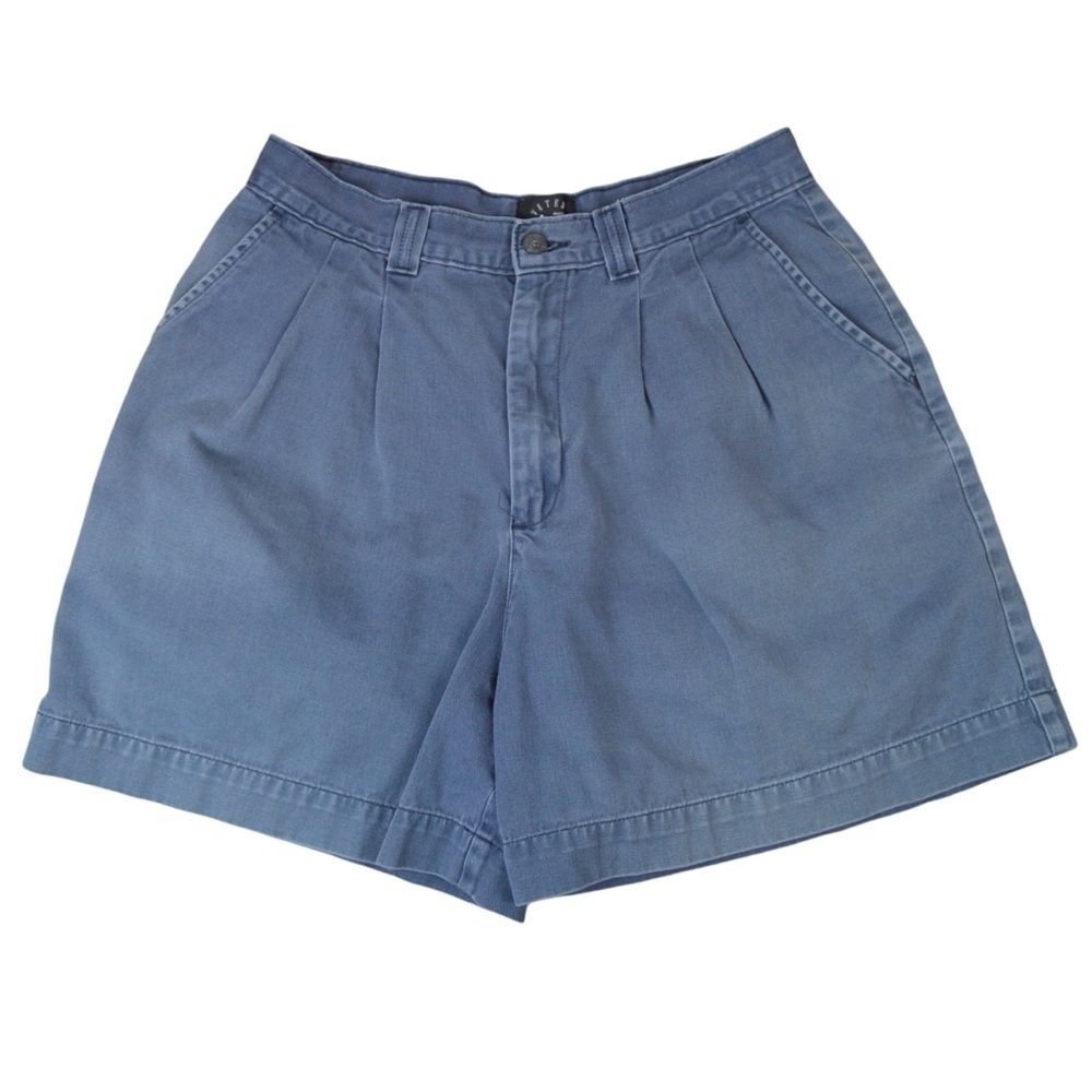 Vintage 80s Lee Riveted Women’s Pleated High Rise Chino Shorts, Size 10